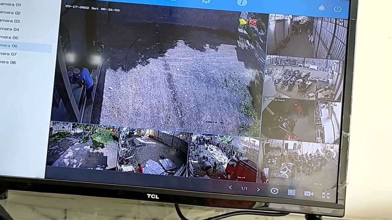 Cara setting tampilan jumlah tampilan kamera di layar CCTV atau setting mode split