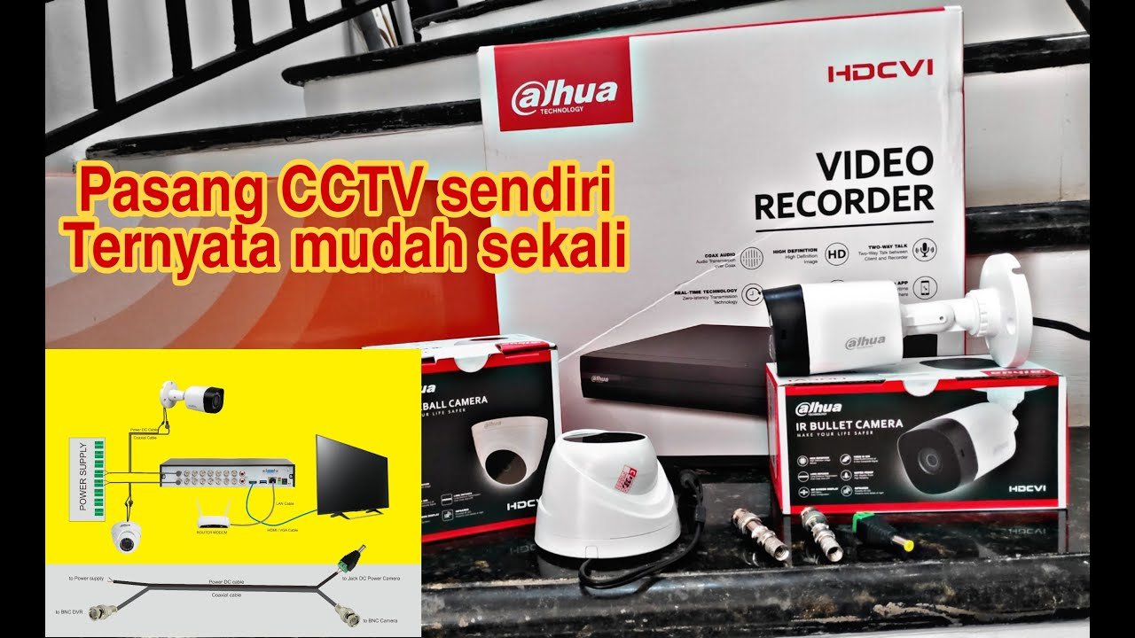Cara mudah pasang CCTV Dahua Analog