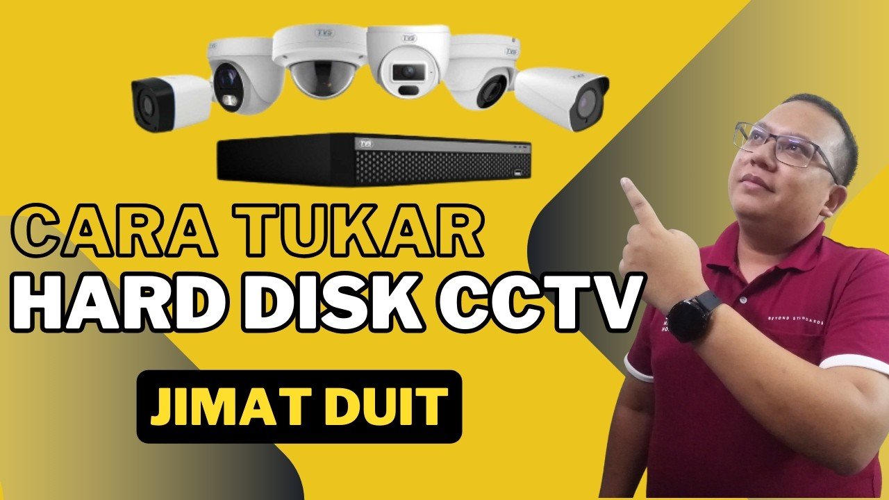 CARA TUKAR HARD DISK CCTV Rosak DVR Decoder