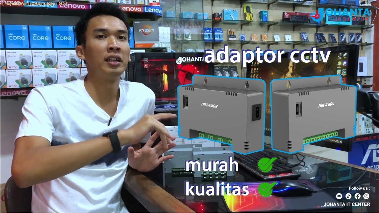 Riview Singkat Adaptor CCTV Hikvision DS-2FA1225-D4 DS-2FA1225-D8 || Solusi Murah Awet