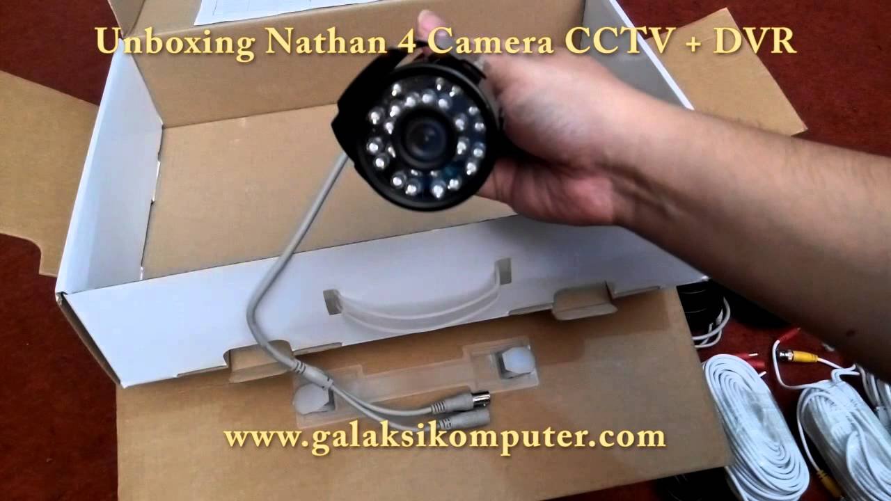 Unboxing Nathans Paket 4 Camera CCTV Plus DVR 4 Channel