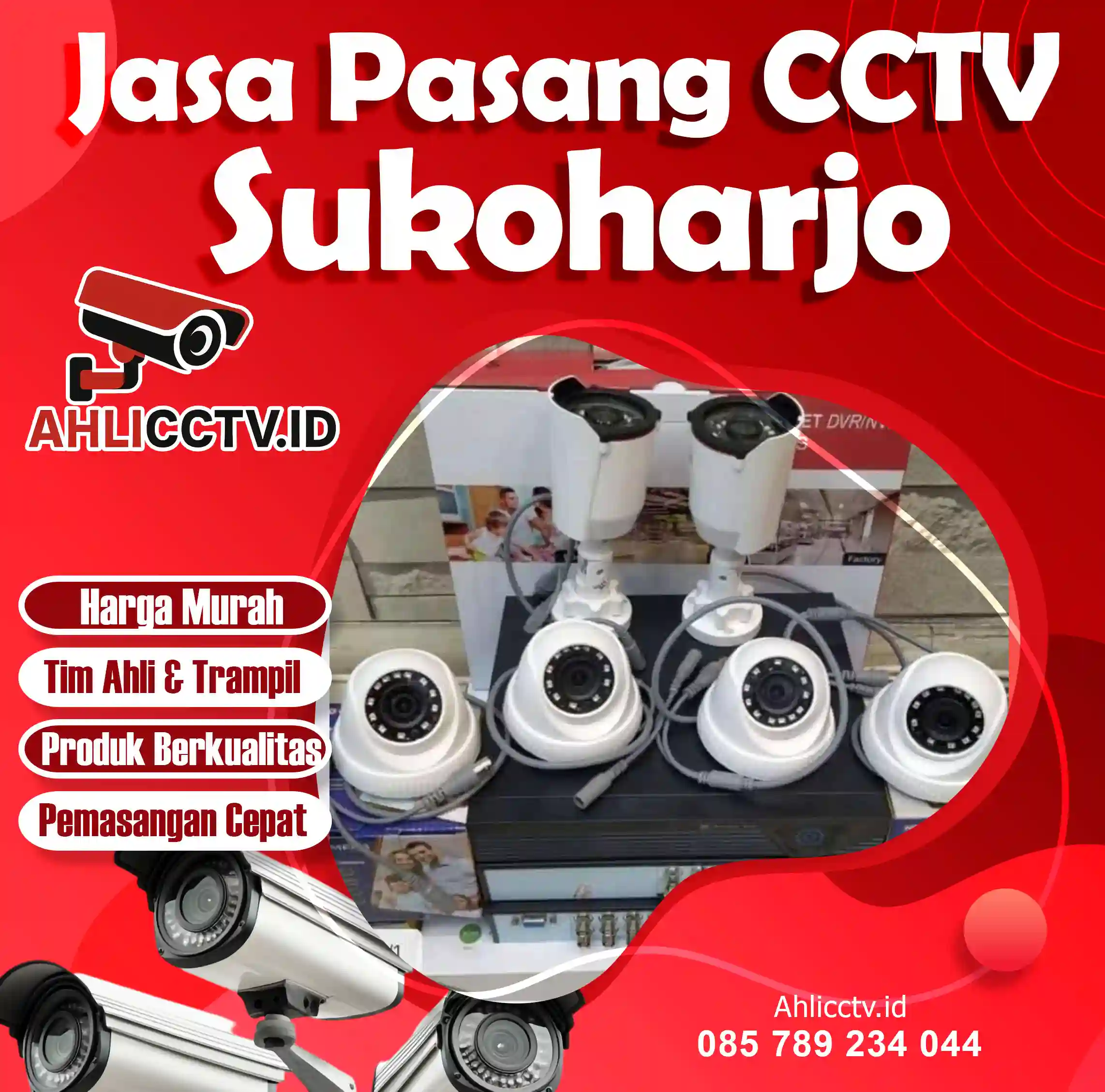 Jasa Pasang CCTV Sukoharjo – Aman, Nyaman, dan Penuh Kendali! 🎥🔒
