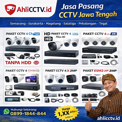 Jasa Pasang CCTV Jawa Tengah – Solusi Keamanan Terpercaya untuk Rumah & Bisnis