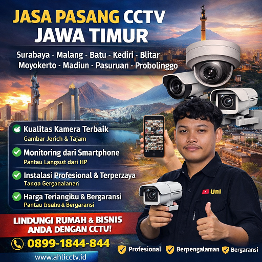 Jasa Pasang CCTV Jawa Timur – Solusi Keamanan Profesional untuk Rumah & Bisnis