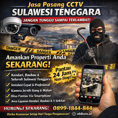 Jasa Pasang CCTV Sulawesi Tenggara